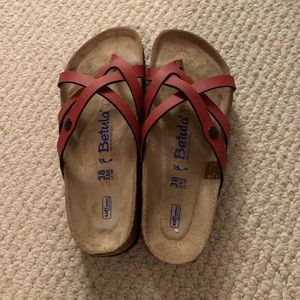 Red Birkenstock Betula Sandals